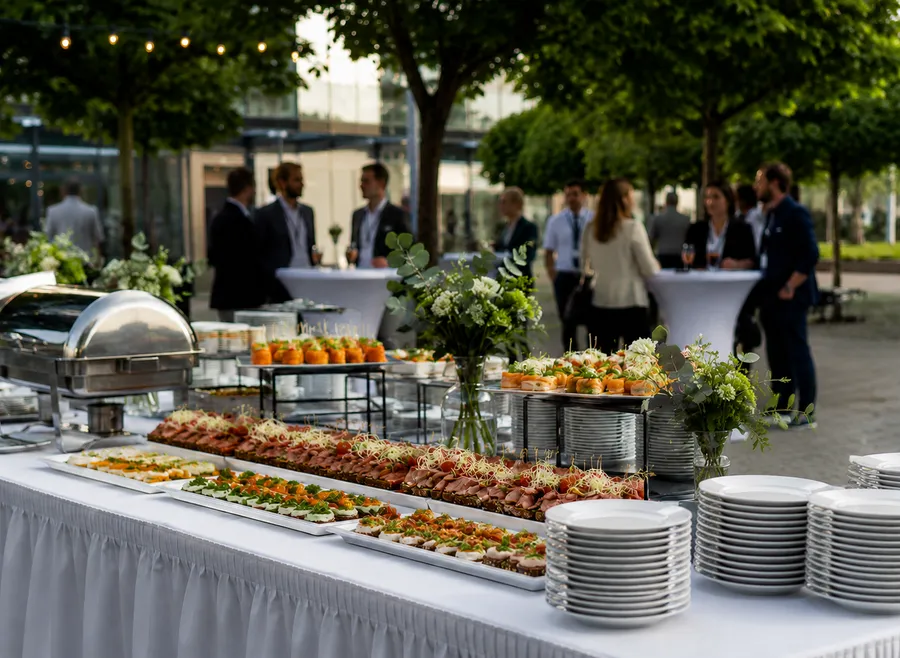 Mitarbeiterverpflegung – frisch angerichtetes Catering