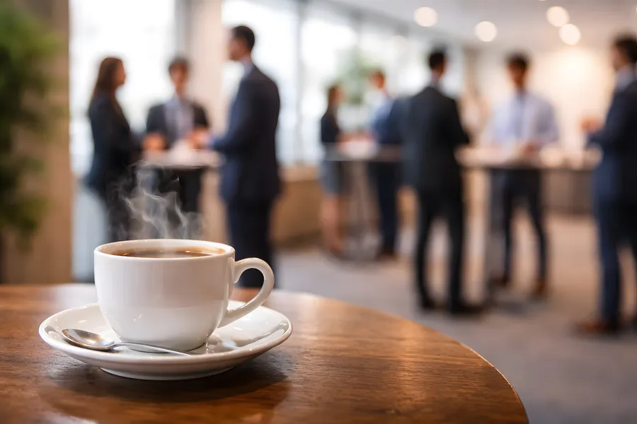Frisch gebrühter Kaffee für die Tagungspause